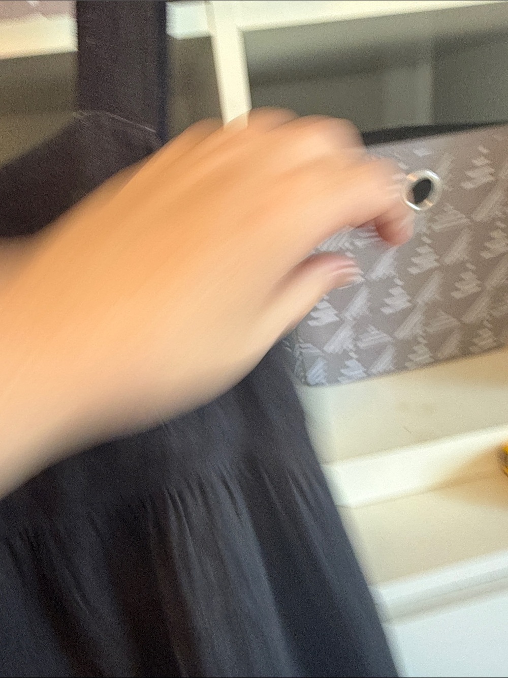 Black Linen Maxi Dress with Square Neck - Picture 5 of 11
